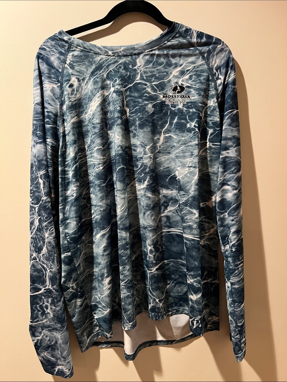 Mossy Oak Blue Water-Effect Men’s Mossy Oak Fishing Shirt